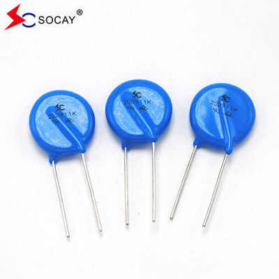 Ф20mm متال اکسید واریستور 20D101K / 20D101KJ ولتاژ کار گسترده V1mA 18V - 1800V