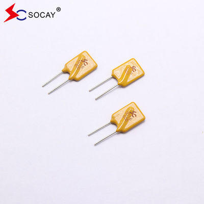 پلیمر PPTC باز تنظیم می شود فیوز شعاعی سرب SC16-600SZ0D 6A I نگه دارید 16Vmax 2.80W